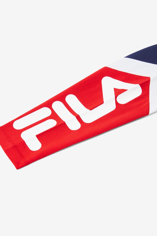 Leggins Fila Sia High Rise Legging Mujer Rojas Blancas | 274139CYJ