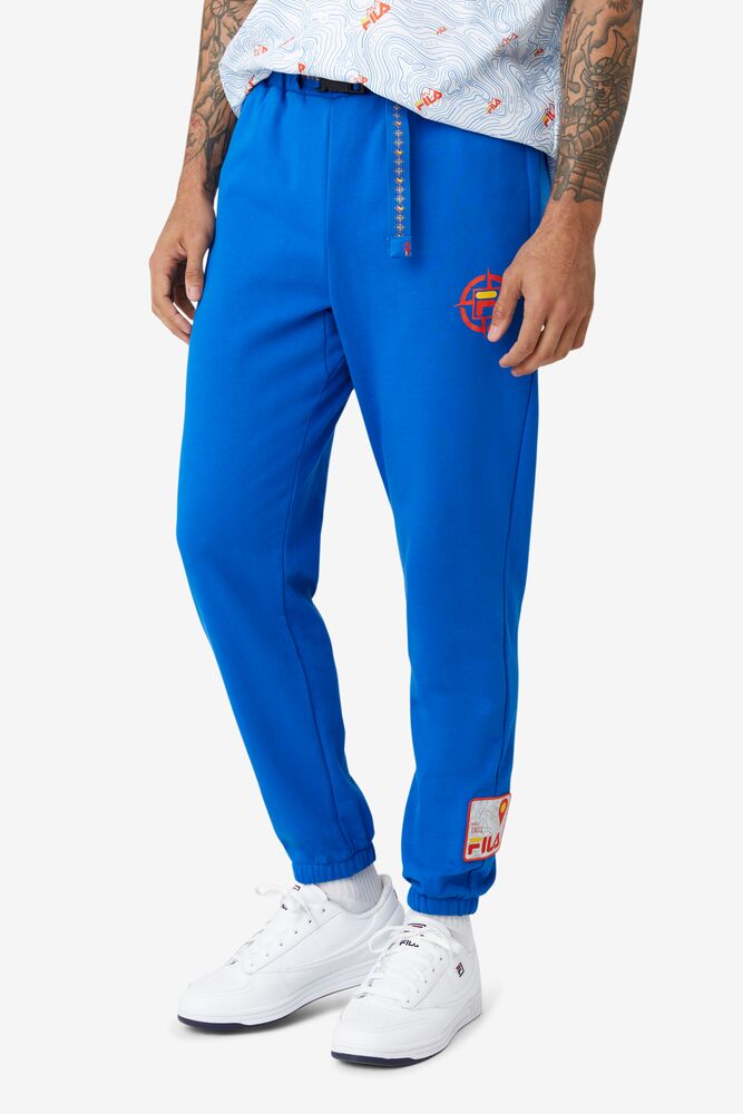 Pantalon Fila Basecamp Pant Hombre Azules | 792381JCP