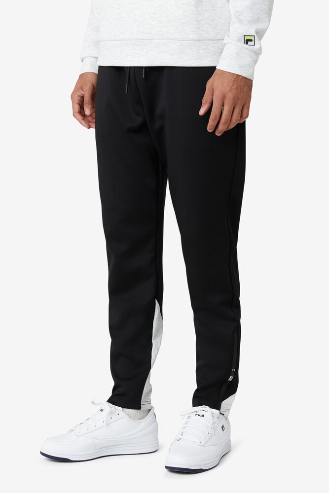 Pantalon Fila Basset Tech Pant Hombre Negras Gris Claro | 405796WND