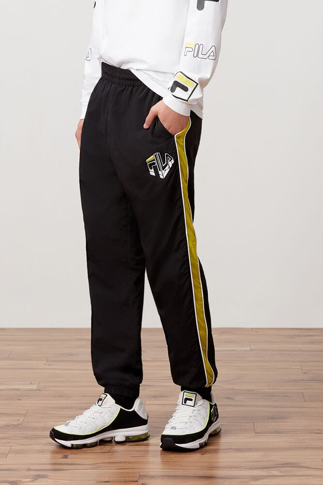 Pantalon Fila Biko Track Pant Hombre Blk/Sulph/Wht | 375291HML