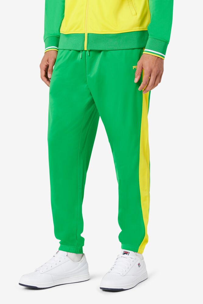 Pantalon Fila Brazil Track Pant Unisex Verde Amarillo | 278634HRV