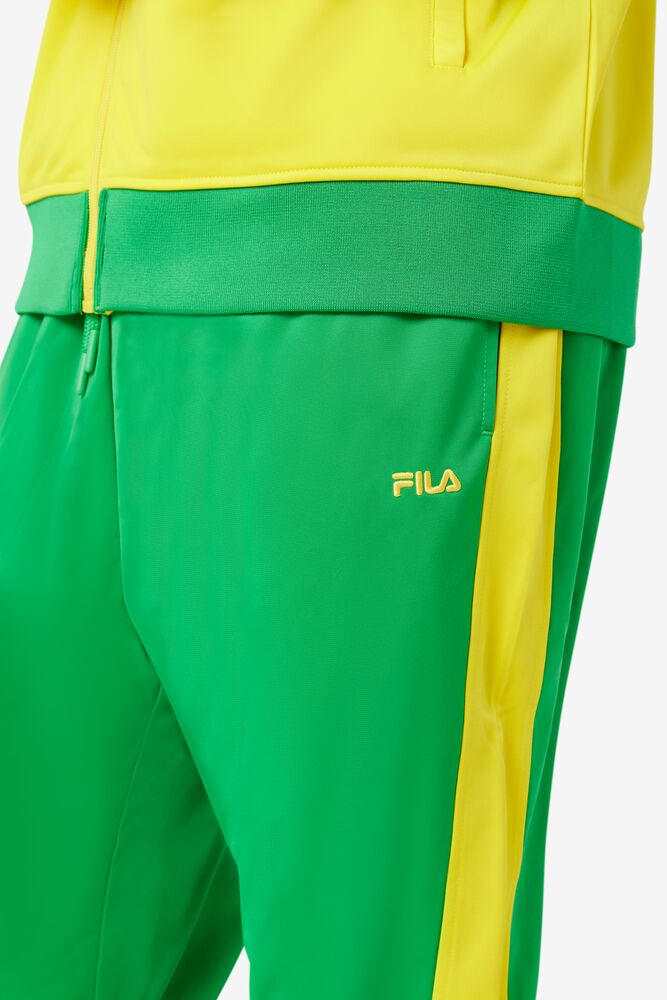 Pantalon Fila Brazil Track Pant Unisex Verde Amarillo | 430768XIF