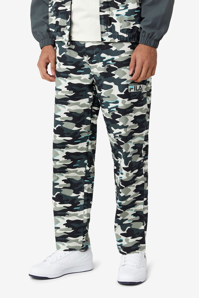 Pantalon Fila Brigade Camo Pants Hombre Negras | 056127ZXW