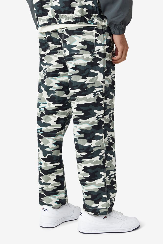 Pantalon Fila Brigade Camo Pants Hombre Negras | 056127ZXW