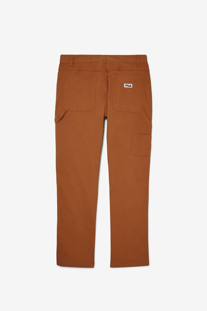 Pantalon Fila Flannel Lined Carpenter Pants - 32 Inseam Unisex 971 Chestnut | 397508ZIG