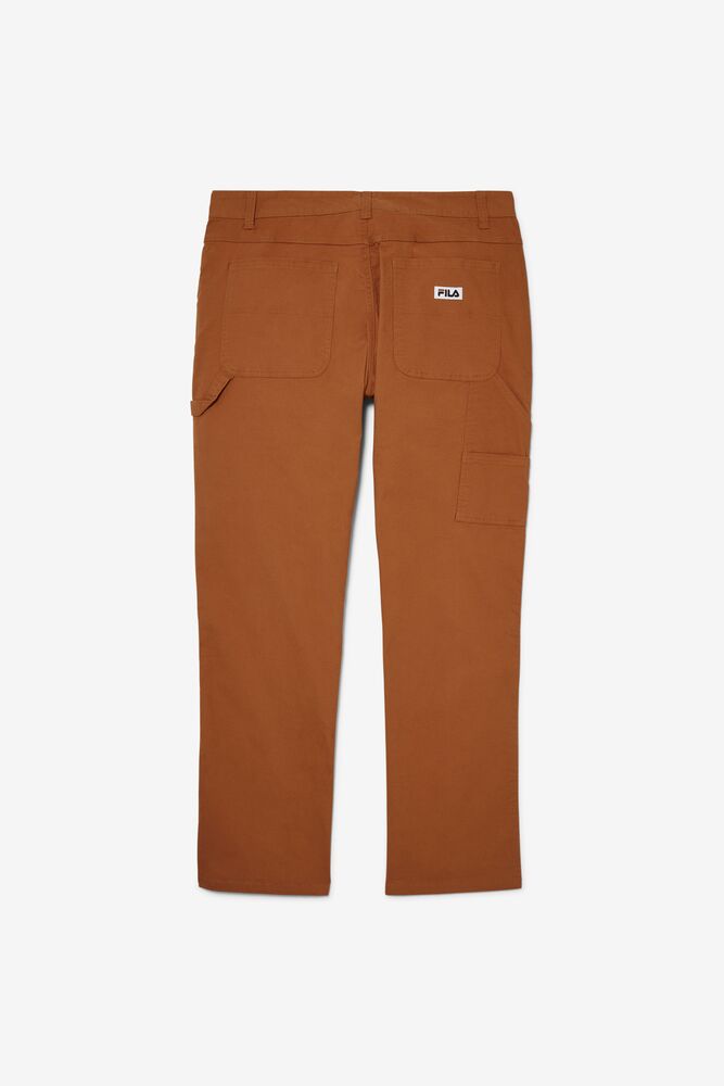 Pantalon Fila Flannel Lined Carpenter Pants - 30 Inseam Unisex 971 Chestnut | 938647LKS