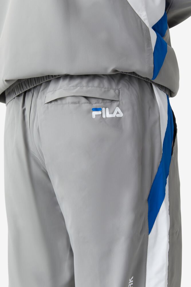 Pantalon Fila Gustavo Pant Hombre Gris Blancas Azules | 954018IFJ