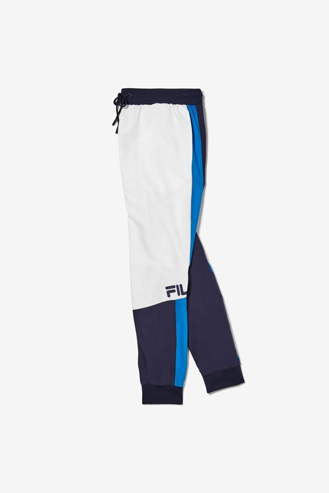 Pantalon Fila Hudson Track Pant Hombre Blancas Azul Marino Azules | 870659SZP