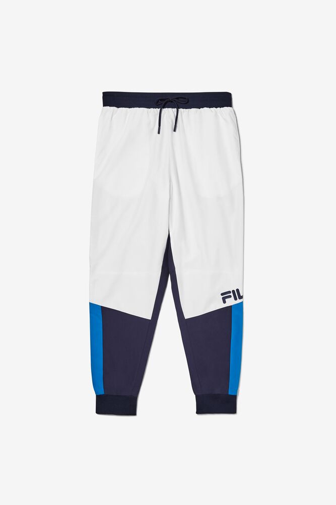 Pantalon Fila Hudson Track Pant Hombre Blancas Azul Marino Azules | 870659SZP