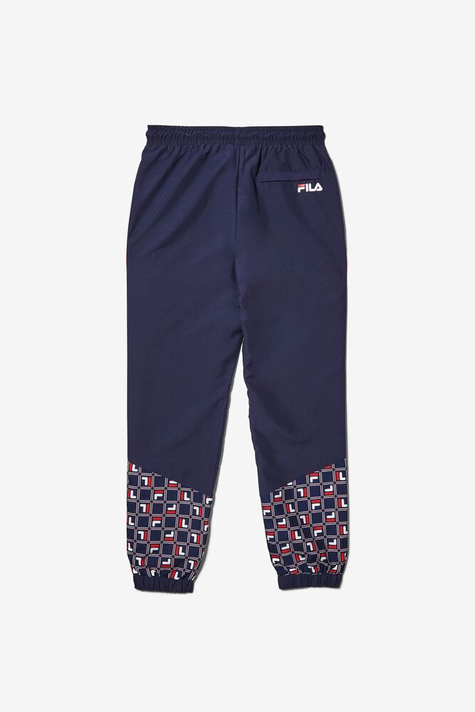 Pantalon Fila Van Sant Pant Hombre Azul Marino Rojas Blancas | 698035ZYD