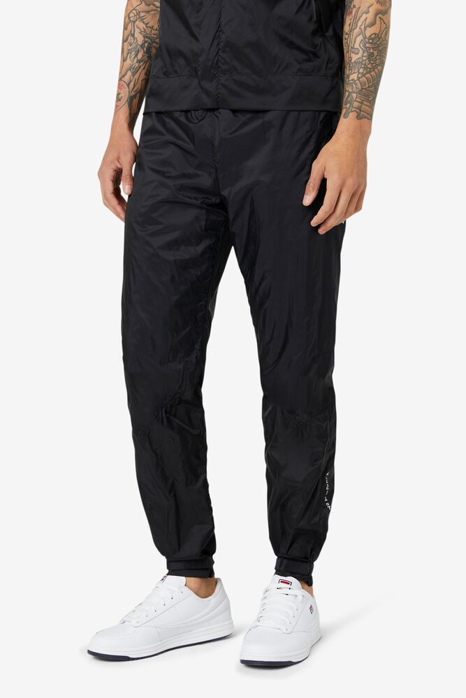 Pantalon Fila Vega Wind Pant Hombre Negras Blancas Negras | 279541UGE