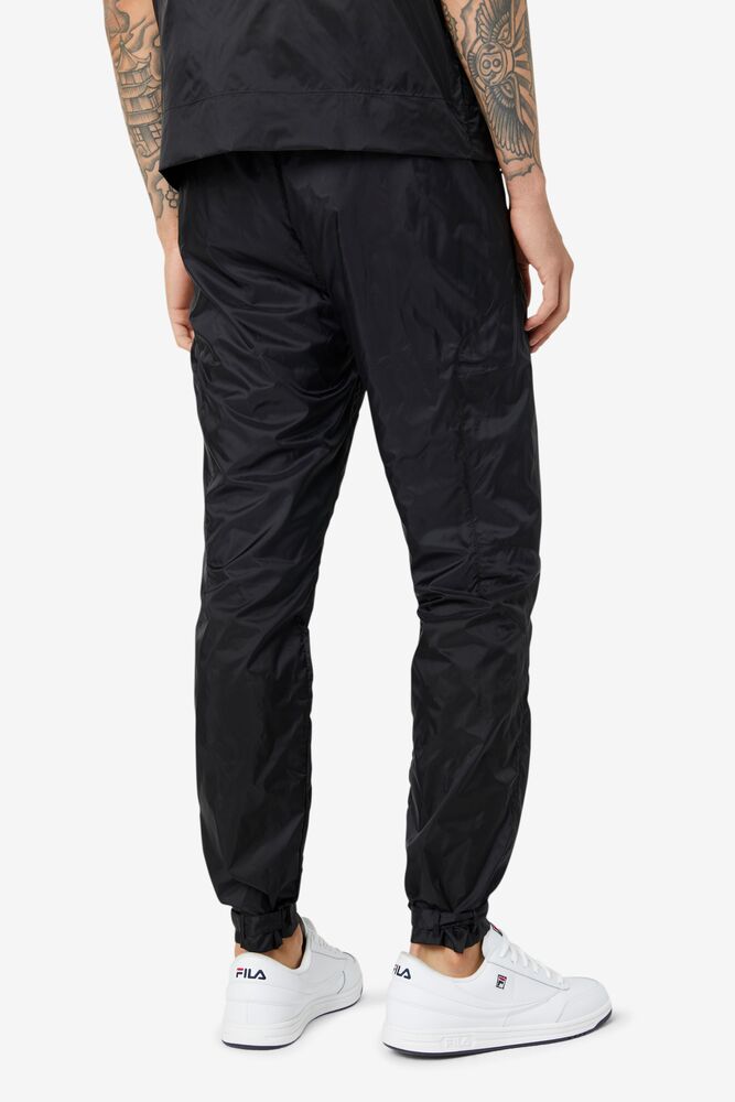 Pantalon Fila Vega Wind Pant Hombre Negras Blancas Negras | 279541UGE