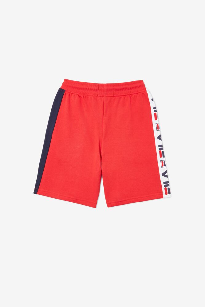 Pantalones Fila Logo Short Unisex Rojas | 918532ERB