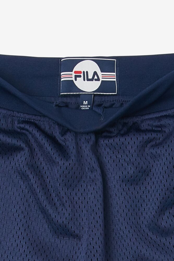 Pantalones Fila Mesh Shorts Unisex Azul Marino | 123780LHM