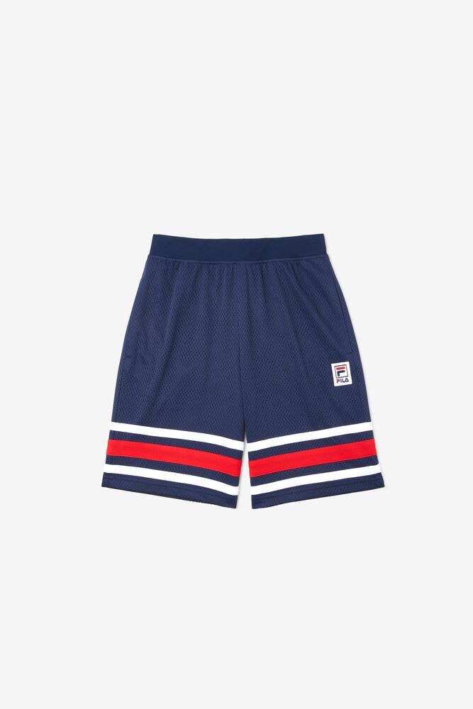 Pantalones Fila Mesh Shorts Unisex Azul Marino | 123780LHM