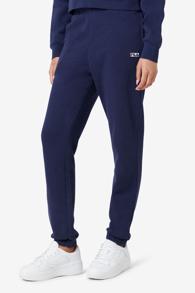 Pantalones Jogger Fila Lassie Jogger Mujer 410 Peacoat | 301679GCP