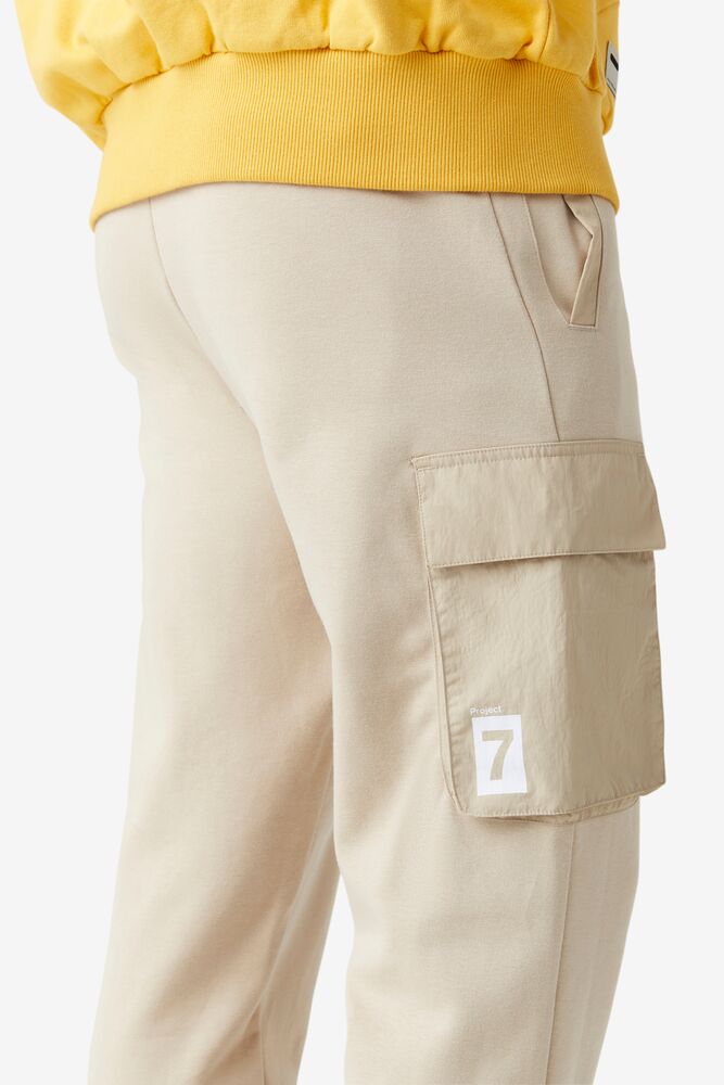 Pantalones Jogger Fila Project 7 Cargo Pant Hombre Beige | 189650RUB