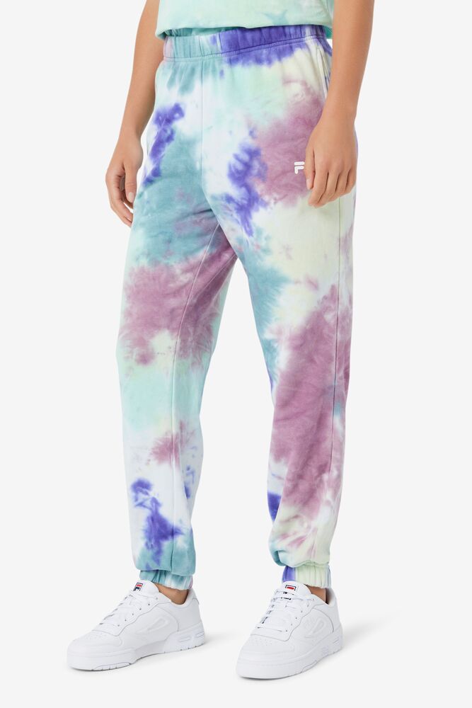 Pantalones Jogger Fila Raleigh Tie Dye Jogger Mujer Azules | 237106HAO