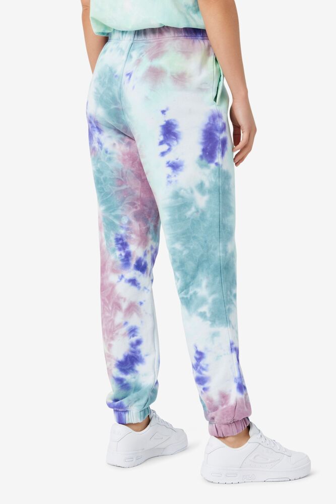 Pantalones Jogger Fila Raleigh Tie Dye Jogger Mujer Azules | 315069LUW