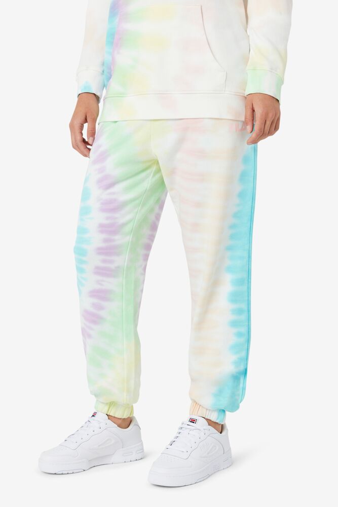 Pantalones Jogger Fila Raleigh Tie Dye Jogger Mujer Creme | 127589BFK