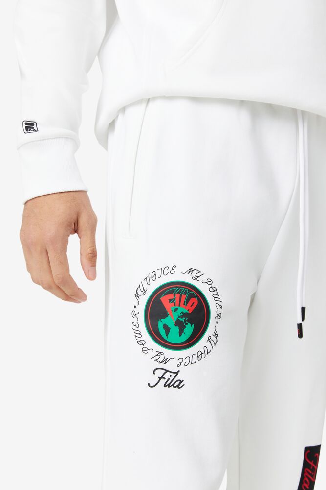 Pantalones Jogger Fila Rhys Jogger Unisex Blancas | 720643WQK