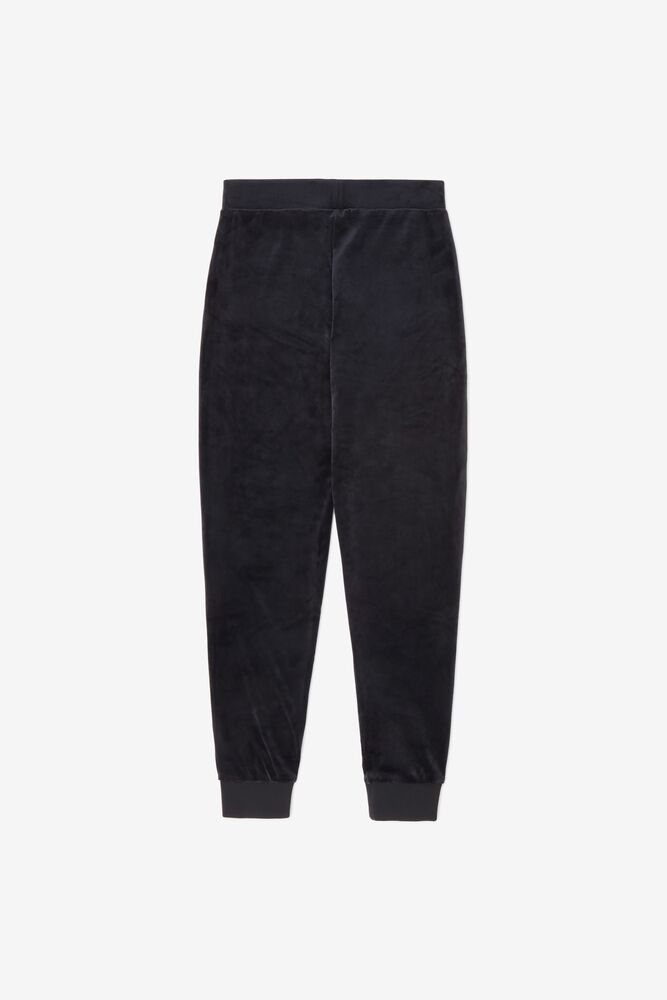 Pantalones Jogger Fila Sara Velour Jogger Mujer Negras | 618035BLY