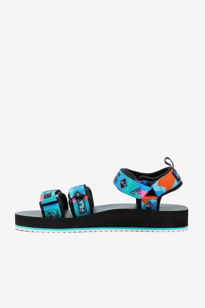 Sandalias Deslizantes Fila Drifter Dns '90s Slide Sandals Hombre Negras Moradas Rojas Naranjas | 408153YXB