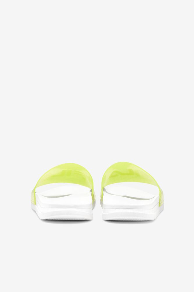 Sandalias Deslizantes Fila Drifter Luxe Repeat Slide Sandals Mujer Blancas Amarillo Blancas | 957628BZY