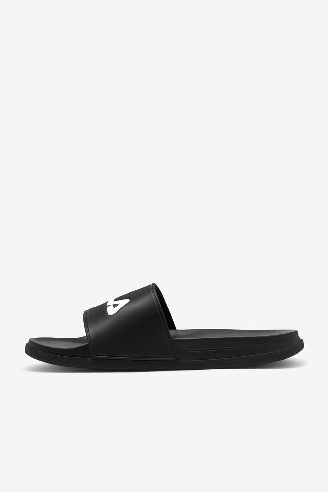 Sandalias Deslizantes Fila Drifter Luxe Slide Sandals Hombre Negras Rojas Blancas | 087562RJI