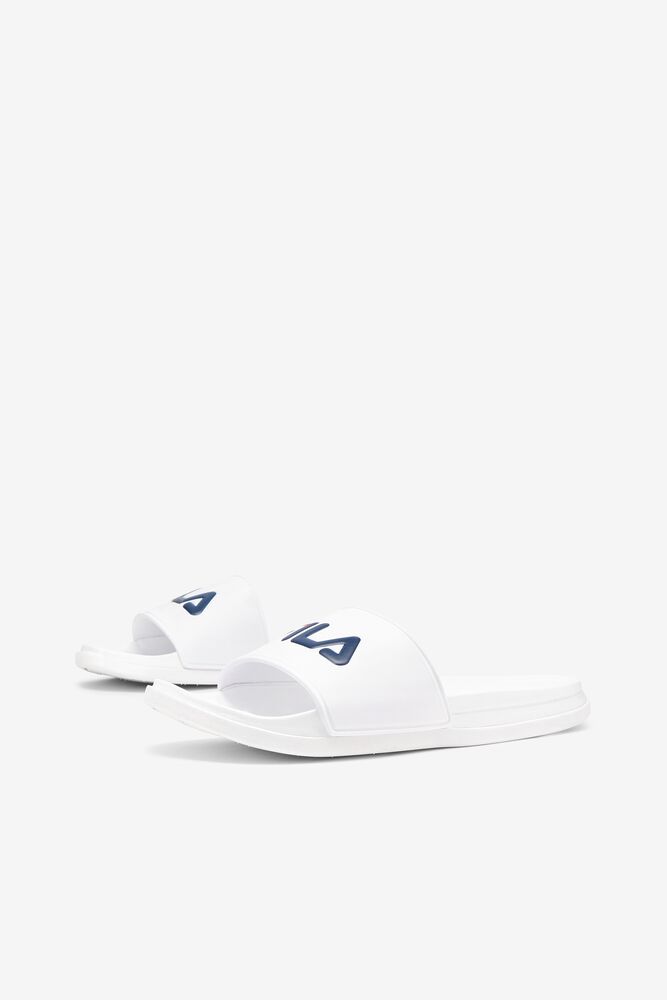 Sandalias Deslizantes Fila Drifter Luxe Slide Sandals Mujer Blancas Azul Marino Rojas | 795382YOF