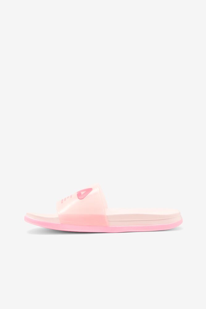 Sandalias Deslizantes Fila Drifter Luxe Clear Slide Sandals Mujer Rosas | 871293HFA