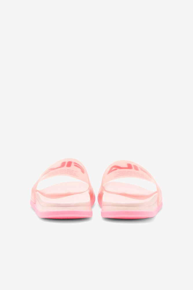 Sandalias Deslizantes Fila Drifter Luxe Clear Slide Sandals Mujer Rosas | 871293HFA