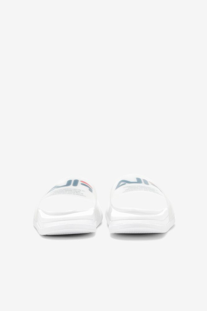 Sandalias Deslizantes Fila Drifter Luxe Clear Slide Sandals Mujer Blancas Azul Marino Rojas | 284951GDS