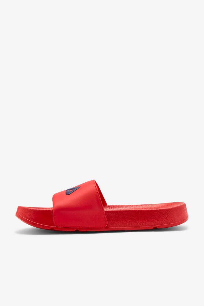 Sandalias Deslizantes Fila Drifter Slide Sandals Hombre Rojas Azul Marino Blancas | 174920DRQ