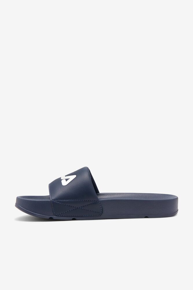 Sandalias Deslizantes Fila Drifter Slide Sandals Hombre Azul Marino Rojas Blancas | 931024GAI