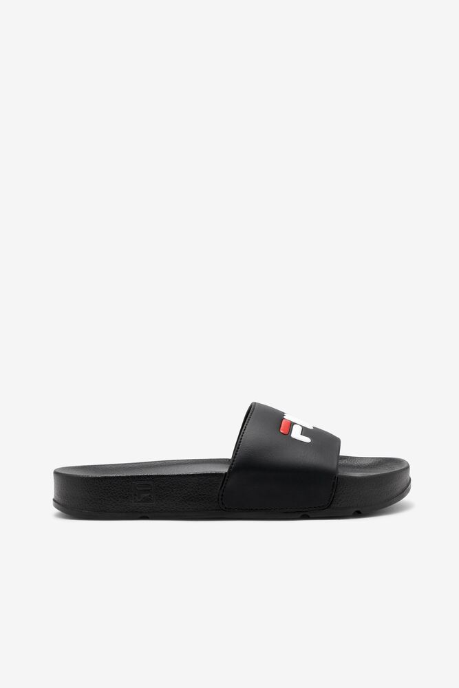 Sandalias Deslizantes Fila Drifter Slide Sandals Mujer Negras Rojas Blancas | 042751UKZ