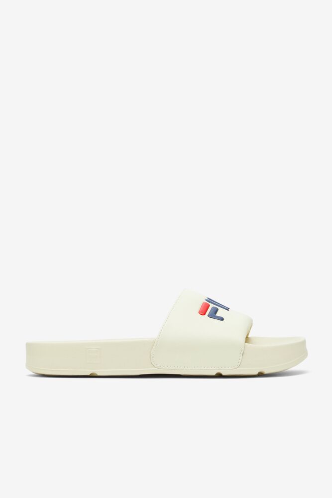 Sandalias Deslizantes Fila Drifter Slide Sandals Hombre Creme Azul Marino Rojas | 725960EFA