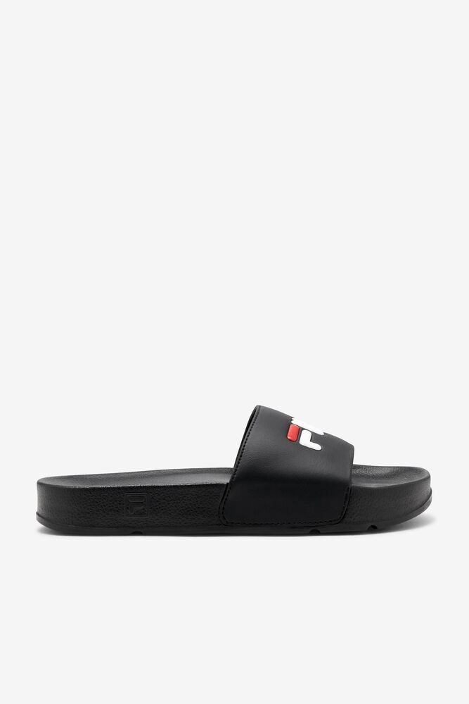 Sandalias Deslizantes Fila Drifter Slide Sandals Hombre Negras Rojas Blancas | 431890UPO