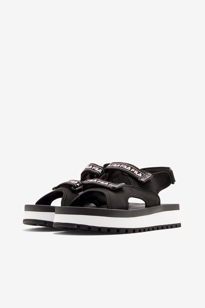 Sandalias Deslizantes Fila Spot Eva Sandal Slide Sandals Mujer Negras Rojas Blancas | 768950AQG