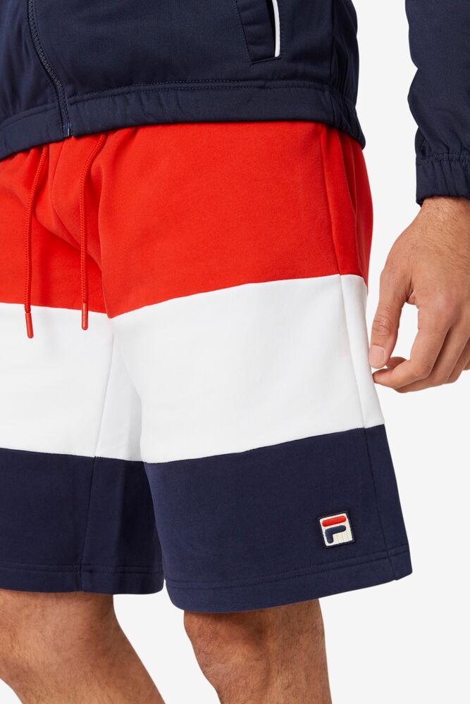 Short Fila Alanzo Short Hombre Cred/Wht/Navy | 639184WSD