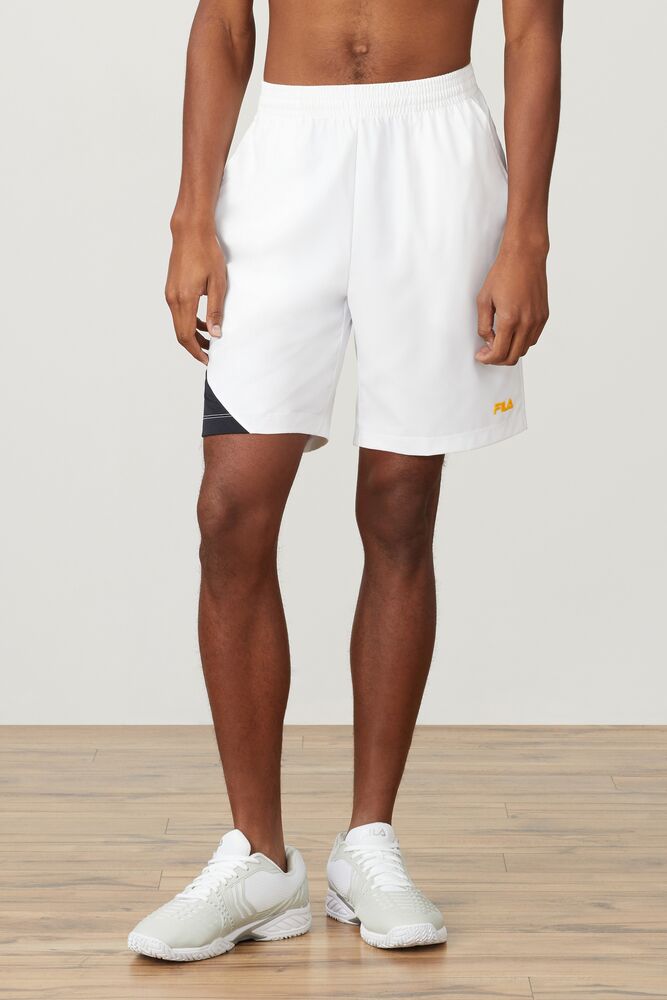 Short Fila Break Point Short Hombre Blancas Negras | 982370TCJ