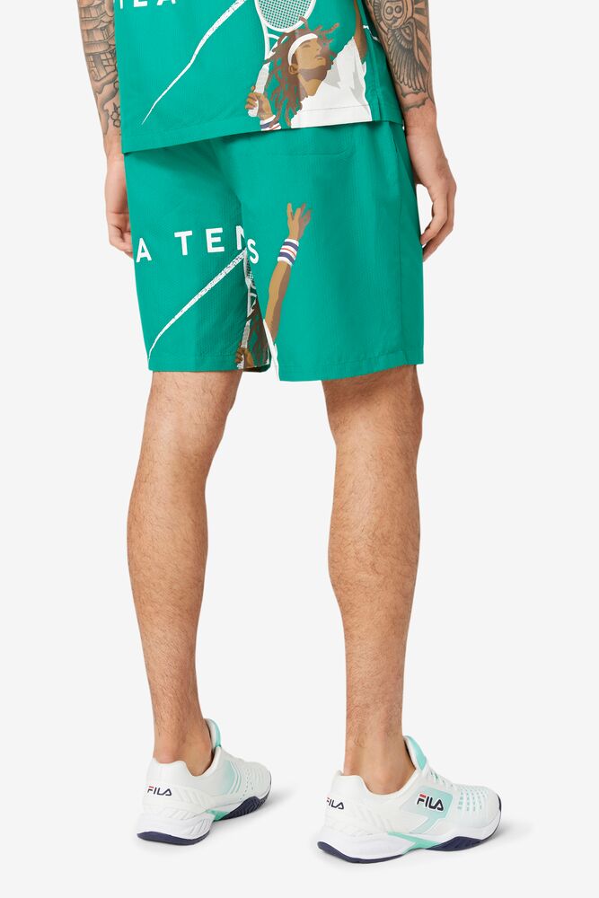 Short Fila Cook Seersucker Short Hombre Verde | 271530HGM