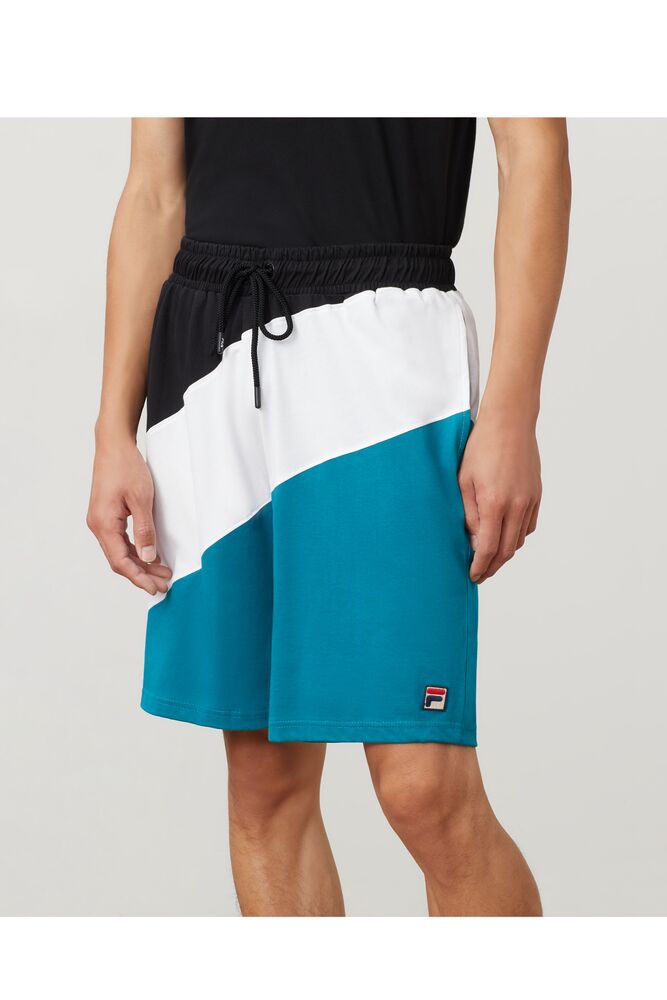 Short Fila Damon Short Hombre Blk/Hblu/Wht | 914536QEJ