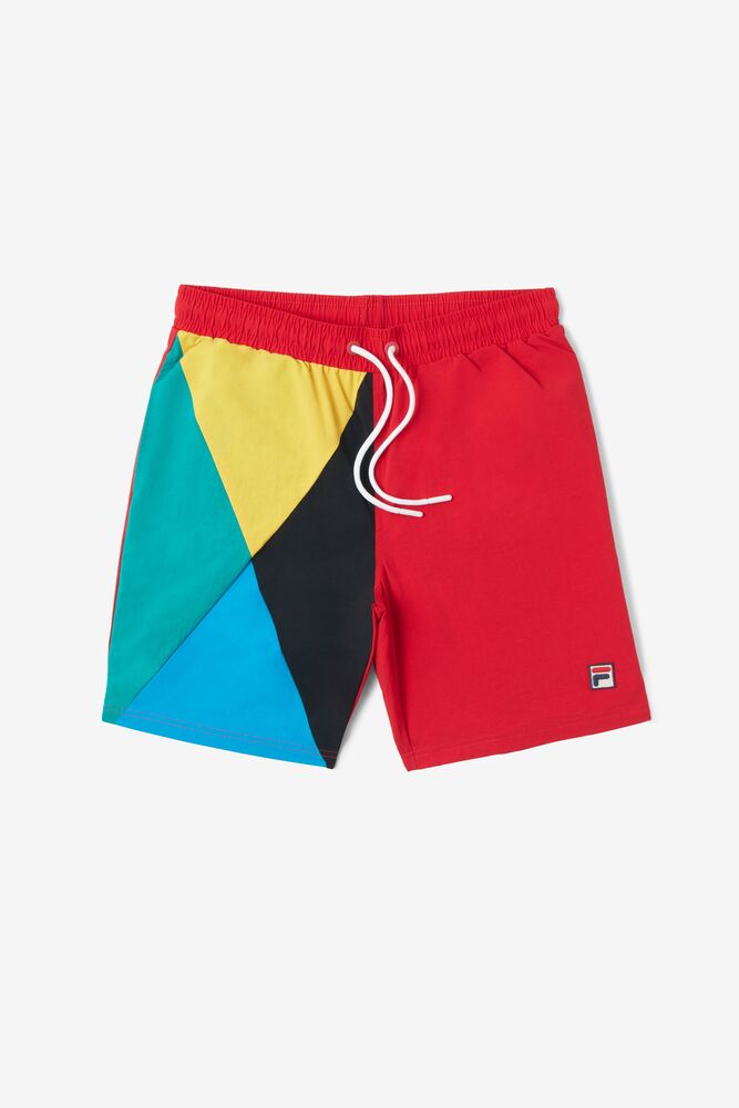 Short Fila Rhett Swim Short Hombre Rojas Negras | 897214ILA