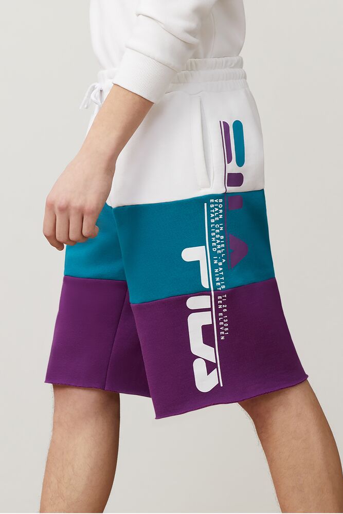 Short Fila Stu Short Hombre Wht/Bbay/Grpj | 349865ASF