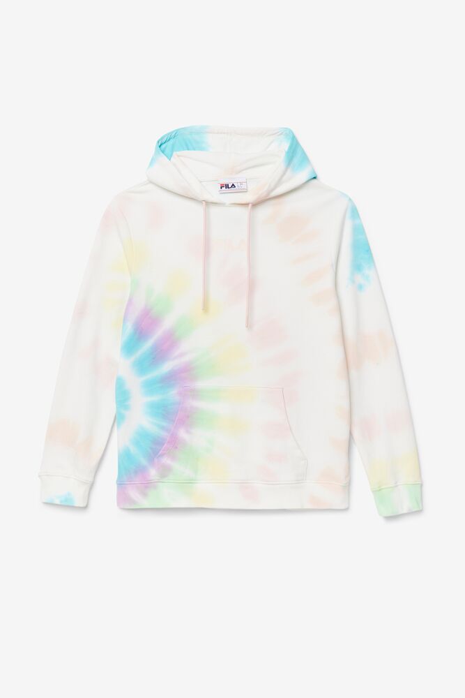 Sudadera con Capucha Fila Aerolynn Tie Dye Hoodie Mujer Creme | 580273FDP