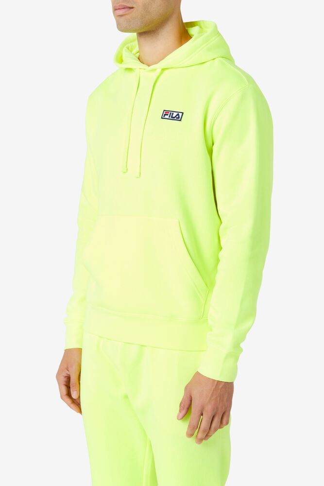 Sudadera con Capucha Fila Algot Hoodie Hombre Amarillo Negras | 731089ZBG