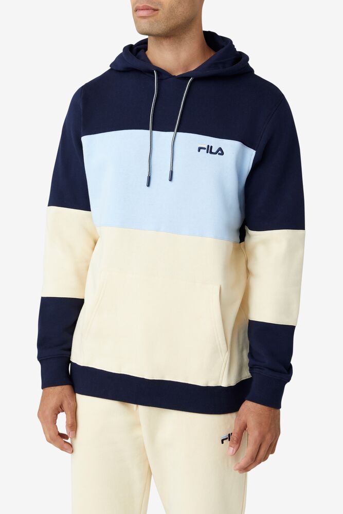 Sudadera con Capucha Fila Bryan Hoodie Hombre Azules Claro | 839216VLN