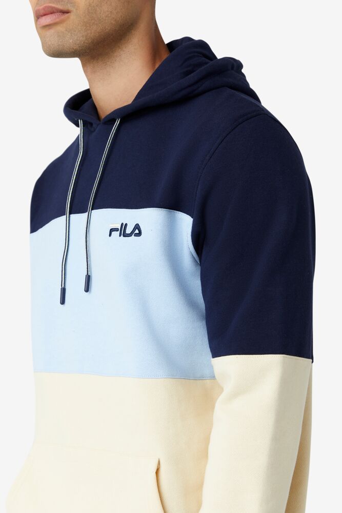 Sudadera con Capucha Fila Bryan Hoodie Hombre Azules Claro | 839216VLN