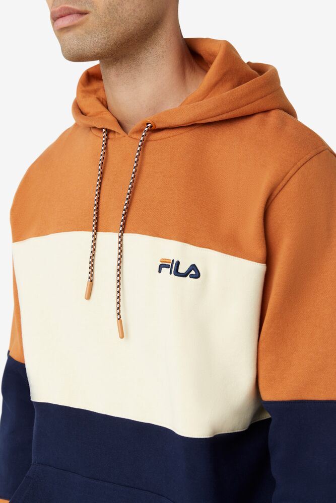 Sudadera con Capucha Fila Bryan Hoodie Hombre Azules | 685149ELA